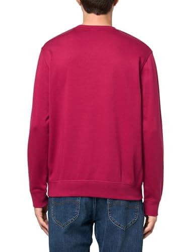 BOSS Patch Logo French Terry Pullover Cotton Sweatshirt, crimson red, XL - Image 2