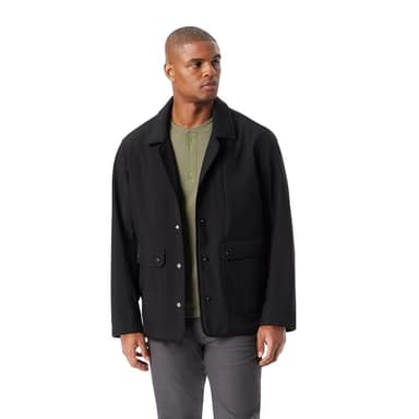 BASS OUTDOOR Men's Storm System Water Resistant Breathable Barn Jacket with Wind Proofing Standard, Black Beauty - Image 2
