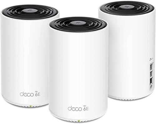 TP-Link Deco XE75 Pro AXE5400 Tri-Band WiFi 6E Mesh System - 2.5G WAN/LAN Port, Covers up to 7200 Sq.Ft, Replaces WiFi Router and Extender, AI-Driven Mesh, 6GHz Band, 3-Pack - Image 1