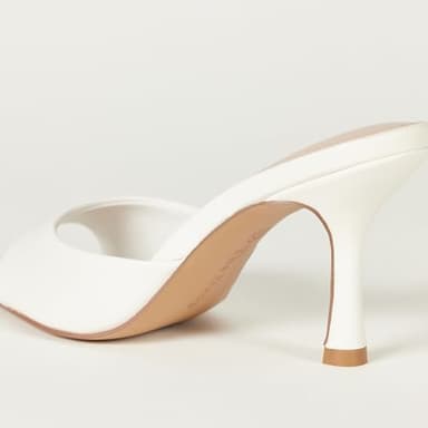 The Drop Women's Mandy Pointed-Toe Heeled Sandal, White, 9 - Image 3