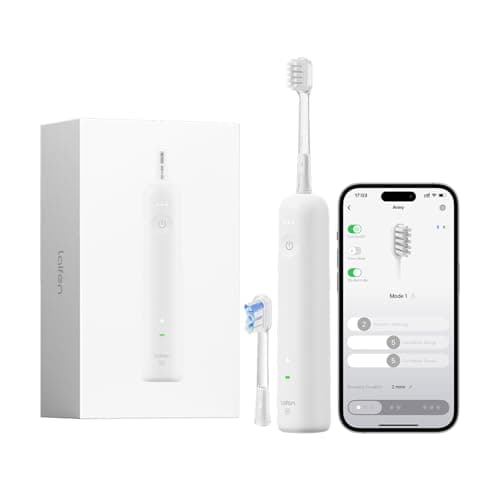 Laifen Wave Special Electric Toothbrush, New 2025 Version Oscillation & Vibration Sonic Electric Toothbrush for Adults with App, 2 Brush Heads, IP68 Waterproof Travel Powered Toothbrush (Matte White) - Image 1