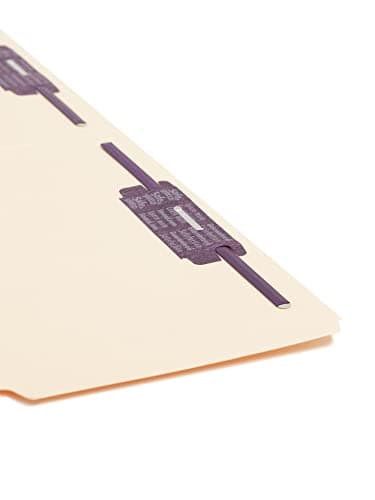 Smead Fastener File Folder with SafeSHIELD® Fasteners, 2 Fasteners, Reinforced 1/3-Cut Tab, Legal Size, Manila, 50 per Box (19555) - Image 6