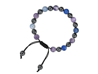 Amazing Gemstone Stop Drinking Alcohol Manifestation Bracelet - Lepidolite Blue Aventurine Hematite Bracelet Set for Men Women Healing Calming Anxiety Stress Relief Gifts(Adjustable) - Image 5