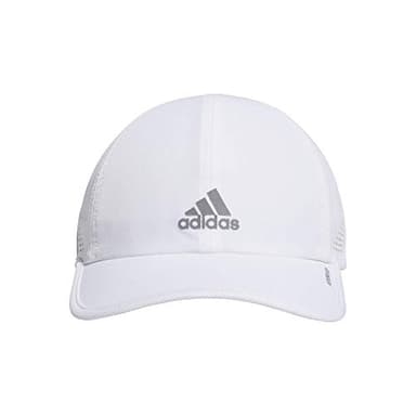 adidas Women's Superlite Hat, Relaxed-fit Adjustable Workout Sports Cap, White/Silver Reflective/2.0, One Size - Image 7