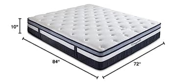 Vesgantti California King Mattress 10 Inch Innerspring Multilayer Hybrid Cal King Size Mattress - Ergonomic Design with Memory Foam and Pocket Spring Mattresses - Box Top Series Medium Firm Feel - Image 2
