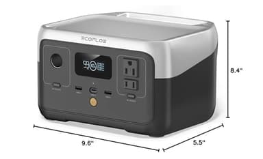 EF ECOFLOW Portable Power Station RIVER 2, 256Wh LiFePO4 Battery/ 1 Hour Fast Charging, 2 Up to 600W AC Outlets, Solar Generator (Solar Panel Optional) for Outdoor Camping/RVs/Home Use - Image 10