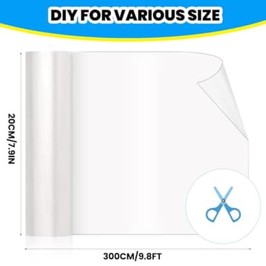 Petslucent Cat Scratch Furniture Protector: Cat Anti Scratch Tape - Door Protector from Dog Scratching - Clear Training Self Adhesive Tape for Carpet, Sofa, Couch, Door (118in x 7.9in) - Image 5