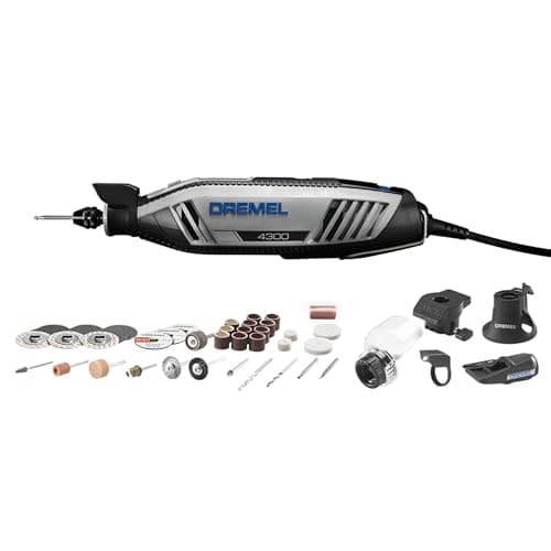 Dremel 4300-5/40 High Performance Rotary Tool Kit with LED Light- 5 Attachments & 40 Accessories - Ideal for Grinding, Cutting, Wood Carving, Sanding, and Engraving (Packaging May Vary) - Image 1