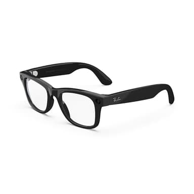 Meta Ray-Ban Smart Glasses, Wayfarer, Shiny Black/Clear, Regular - Image 1