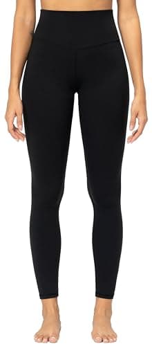 Sunzel Sunzfly Leggings for Women with Tummy Control High Waisted Yoga Pants 7/8 Length for Workout (Black, Medium) - Image 2