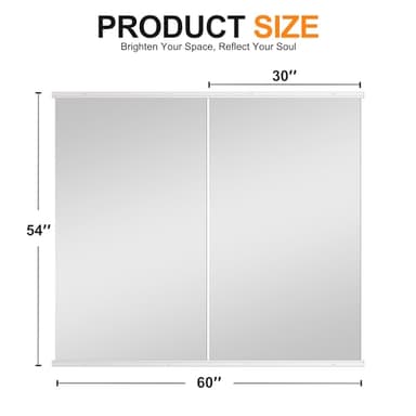Delma Home Gym Mirror,54''x30''x2PCS,Large Full Body Tempered Glass Frameless, Wall-Mounted for Gym, Yoga, Garage, Bedroom, Bathroom - Image 5
