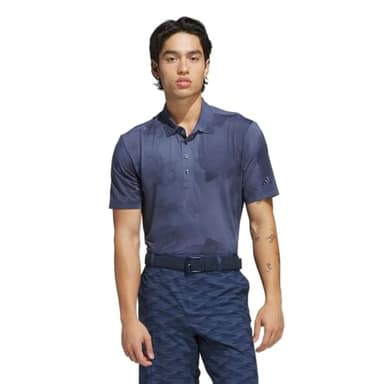 adidas Men's Ultimate365 Tour Printed Cool Feeling Polo Shirt, Collegiate Navy/Preloved Ink S24, Large - Image 2