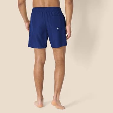 Amazon Essentials Men's 7" Swim Trunks with Mesh Lining, Pockets, Drawstring Closure, Navy, Large - Image 6
