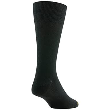 GOLDTOE Men's Cambridge Crew Socks, 6-Pairs, Black, Large - Image 4