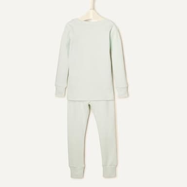 Amazon Essentials x Sofia Grainge Unisex Babies' Snug-Fit Cotton Pajamas, Pack of 2, Ivory/Pale Green, 18 Months - Image 5