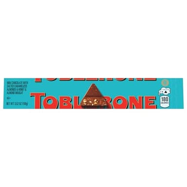 TOBLERONE Milk Chocolate Bar with Salted Caramelized Almonds and Honey and Almond Nougat, Bulk Chocolate, 20 - 3.52 oz Bars - Image 4