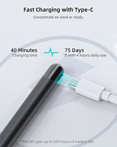 Metapen Stylus Pen M1 for Microsoft Surface (75-Day Battery Life, Smooth Writing), Compatible with Surface Pro 11/10/X/9/8/7/6/5/4/3/Book 3/Laptop 4/Studio 2, ASUS VivoBook Flip 14 for Students&Doers - Image 4