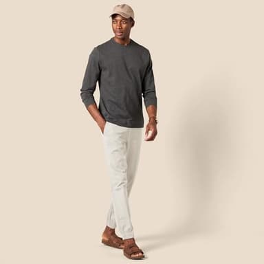 Amazon Essentials Men's Straight-Fit Chino Jogger Pant, Stone, Large - Image 5