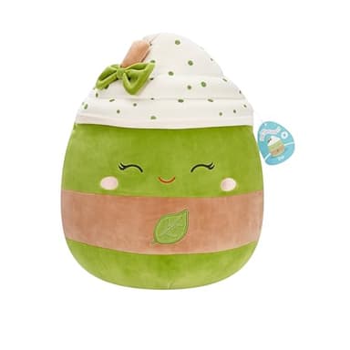 Squishmallows Original 16in Zap The Iced Matcha Latte – Official Jazwares Plush (Large) - Image 1