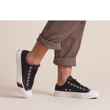 PRO-Keds Men's Royal Lo Lace Up Fashion Sneaker, Black Leather, 3 - Image 10