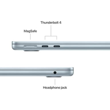 Apple 2025 MacBook Air with Apple M4 Chip, 13-inch, 16GB Unified Memory, 256GB SSD Storage, Sky Blue (Renewed) - Image 4