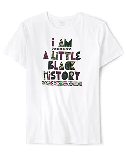 The Children's Place Unisex Adult Short Sleeve Graphic T-Shirt, Black History- Adult, Medium US - Image 1