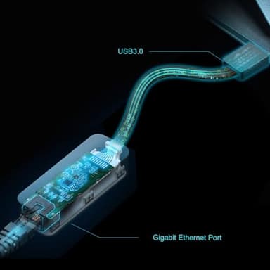 TP-Link USB to Ethernet Adapter (UE306), Supports Nintendo Switch, 1Gbps Gigabit RJ45 to USB 3.0 Network Adapter, Foldable & Portable Design, Plug and Play, Compatible with Windows, macOS, and Linux - Image 4