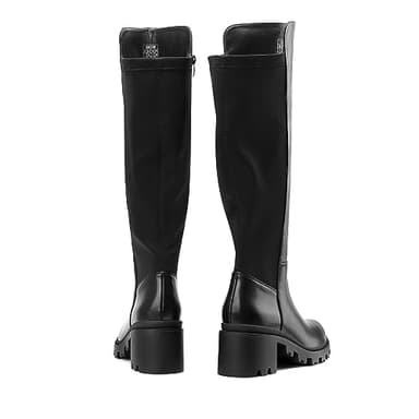 DREAM PAIRS Women's Knee High Boots, Comfortable Platform Round Toe Stretch Boots for Women,Size 10,Black,SDKB2310W - Image 4