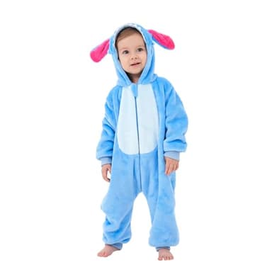 SCOPUCI Unisex Baby Animal Onesie Pajamas,Infant Flannel Halloween Cosplay Costume, Toddler Christmas Homewear/Sleepwear - Image 2