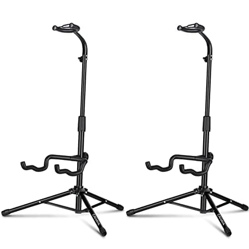 CAHAYA Universal Floor Guitar Stand - Folding Stands with Neck Holder for Acoustic, Electric, Classical & Bass Guitars - 2Pack CY0287 - Image 1