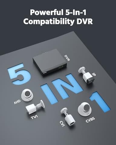 ANNKE 8CH H.265+ 3K Lite Wired Security Camera System with AI Human/Vehicle Detection, 4 x 1920TVL 2MP CCTV IP67 Cameras with Smart Dual Light for Outdoor Use, Color Night Vision, 1TB Hard Drive - Image 8