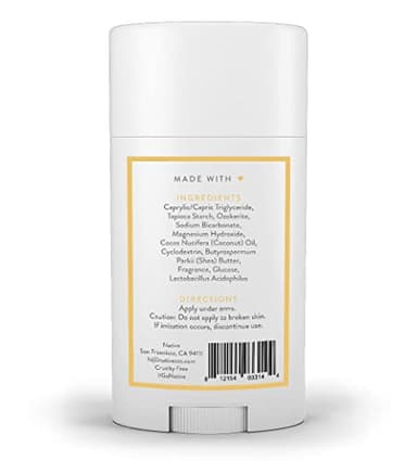 Native Aluminum-Free Clean Deodorant with Natural Derived Ingredients, 72HR odor control | Deodorant for Women and Men | Baking Soda, Coconut Oil, Shea Butter | Buttercream & Vanilla - Image 6