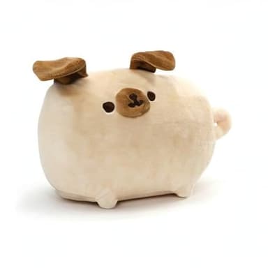 GUND Pusheen Pugsheen Stuffed Plush Dog with Poseable Ears, Tan, 9.5" - Image 2