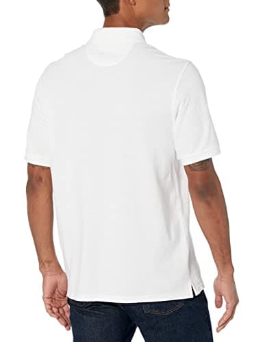 Amazon Essentials Men's Regular-Fit Cotton Pique Polo Shirt (Available in Big & Tall), White, Large - Image 3