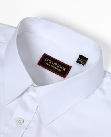 Lion Nardo White Dress Shirt for Men Mens Dress Shirts Long Sleeve Button Down Shirt Regular Big and Tall Dress Shirts - Image 4