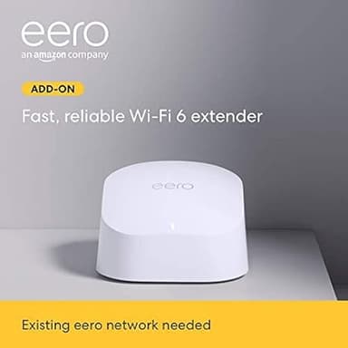 Like-New Amazon eero 6 mesh wifi extender - Expands existing eero network, 1-pack - Image 1