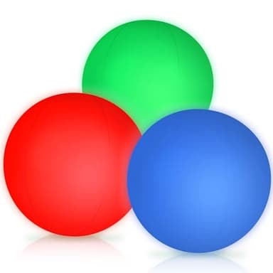 3 otters 3PCS Light Up Beach Balls, 16Inche Glow Pool Balls with Remote Control, Inflatable Pool Toy for Kids Summer Party Favors - Image 6