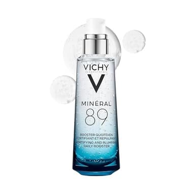 Vichy Mineral 89 Fortifying & Hydrating Daily Skin Booster, Pure Hyaluronic Acid Serum For Face, Plumps & Hydrates, Repairs Skin Barrier, Lightweight Moisturizing Gel, Fragrance Free & Oil-Free - Image 1