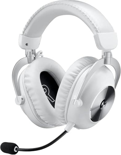Logitech G PRO X 2 Lightspeed Wireless Gaming Headset: Detachable Boom Mic, 50mm Graphene Drivers, DTS:X Headphone 2.0—7.1 Surround, Bluetooth/USB/3.5mm Aux, for PC, PS5, PS4 - White (Renewed) - Image 1