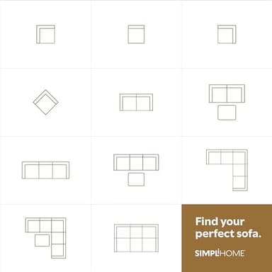 SIMPLIHOME Jasmine Corner Sectional Modular Sofa in Performance Fabric, Cloud Grey, 125-inches Wide, Handcrafted Contemporary-Style L-Shaped Couch for Living Room - Image 6