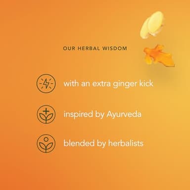 Pukka Three Ginger Organic Herbal Tea, Digestion-Aiding Infusion With Ginger, Turmeric, and Galangal, Tea Gift Set Ideal After Meals, Caffeine Free, 80 Total Bags (20ct - Pack of 4) - Image 6