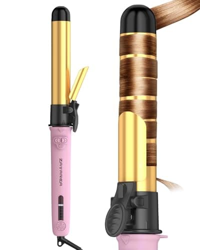 Easy to Use Rotating Curling Wand, Self Rotating Automatic Curling Iron, Dual Voltage Long Barrel for Hair Curls and Waves, 5 Heat Settings Waver Hair Tool - Image 1