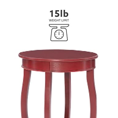 Powell Furniture Powell Round Shelf, Red Table - Image 4