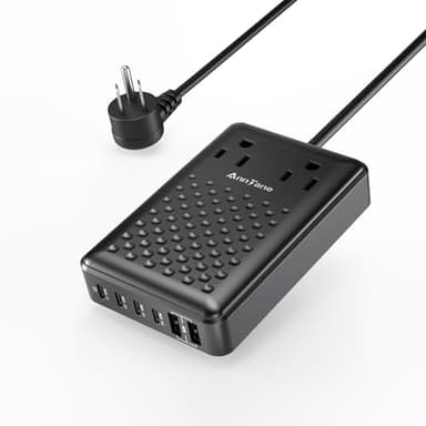 Charging Station 140W USB C Charger Block, Upgraded GaN III 8-in-1 Fast Charging Station Hub,PD 65W Laptop Charger Adapter Compatible with Compatible with MacBook Air/Pro,iPhone16/15,Galaxy S24 etc - Image 1