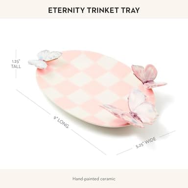 MACKENZIE-CHILDS Ceramic Tray, Unique Tray for Decor, Eternity Trinket - Image 4