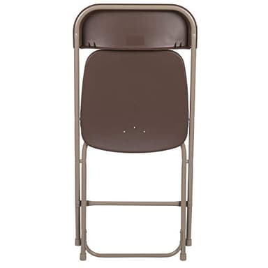 Flash Furniture Hercules Series Plastic Folding Chair Brown - 10 Pack 650LB Weight Capacity Comfortable Event Chair-Lightweight Folding Chair - Image 16