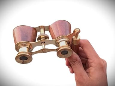 SIFAAT WORLD Opera Glasses, Opera Binoculars with Handle, Theatre Glasses for Adults & Kids, Solid Brass & Wood Coated Opera Glasses Binoculars for Women - Image 7