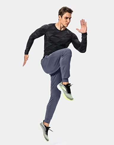 G Gradual Men's Sweatpants with Zipper Pockets Athletic Pants Traning Track Pants Joggers for Men Soccer, Running, Workout (Dusty Blue, Large) - Image 5