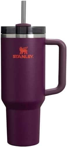 Stanley Quencher H2.0 Tumbler with Handle and Straw 40 oz | Flowstate 3-Position Lid | Cup Holder Compatible for Travel | Insulated Stainless Steel Cup | BPA-Free | Plum - Image 1