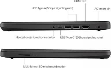 HP Student Business Laptop Computer - w/Microsoft Office Lifetime & Free CD/DVD Drive • 16GB RAM • 128GB eMMC & 256GB Extend Micro SD • Intel 4-Core Processor • HD Display • Win11 Pro(Black) - Image 5